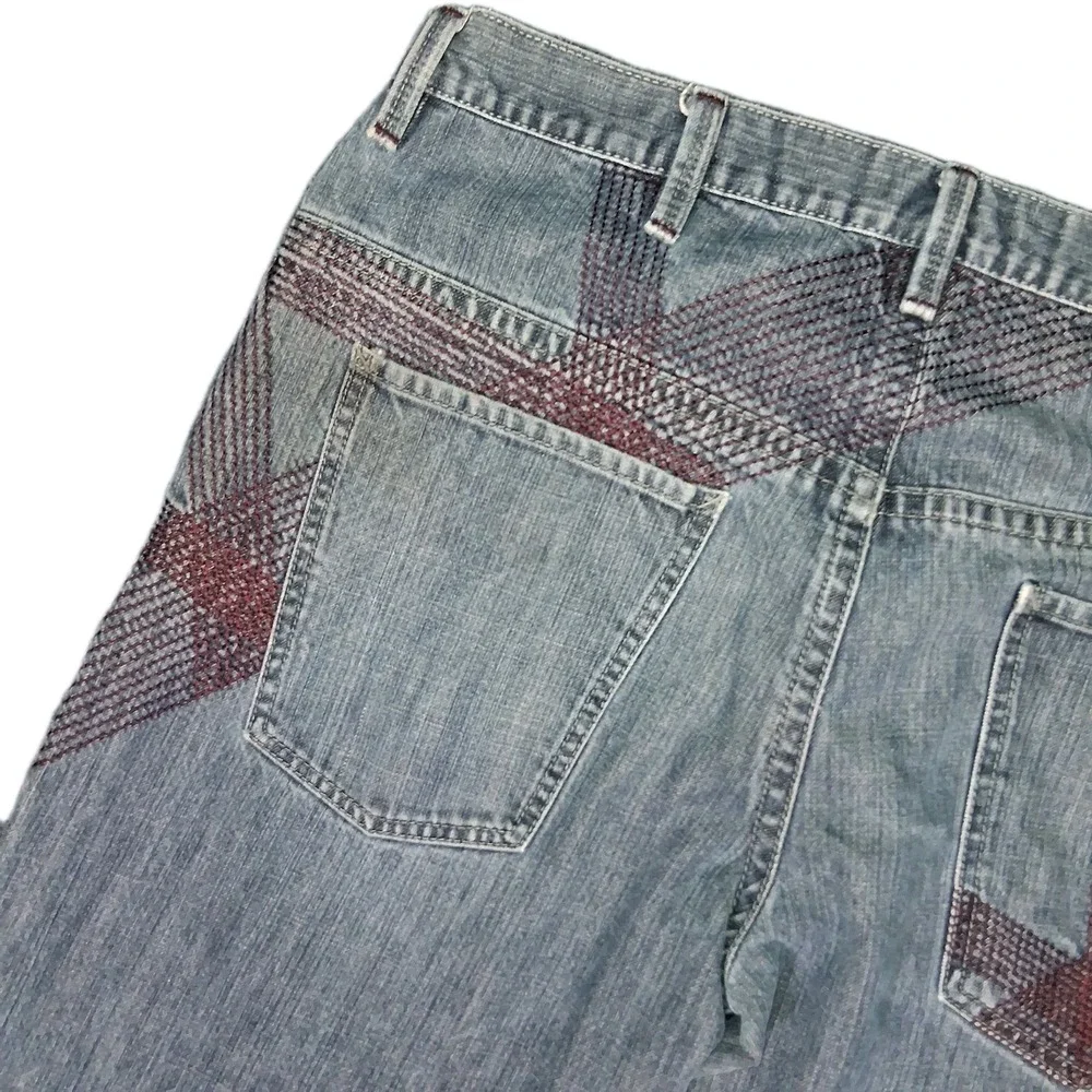Vtg Sean John Embroidered Jeans Mens 36 X 33